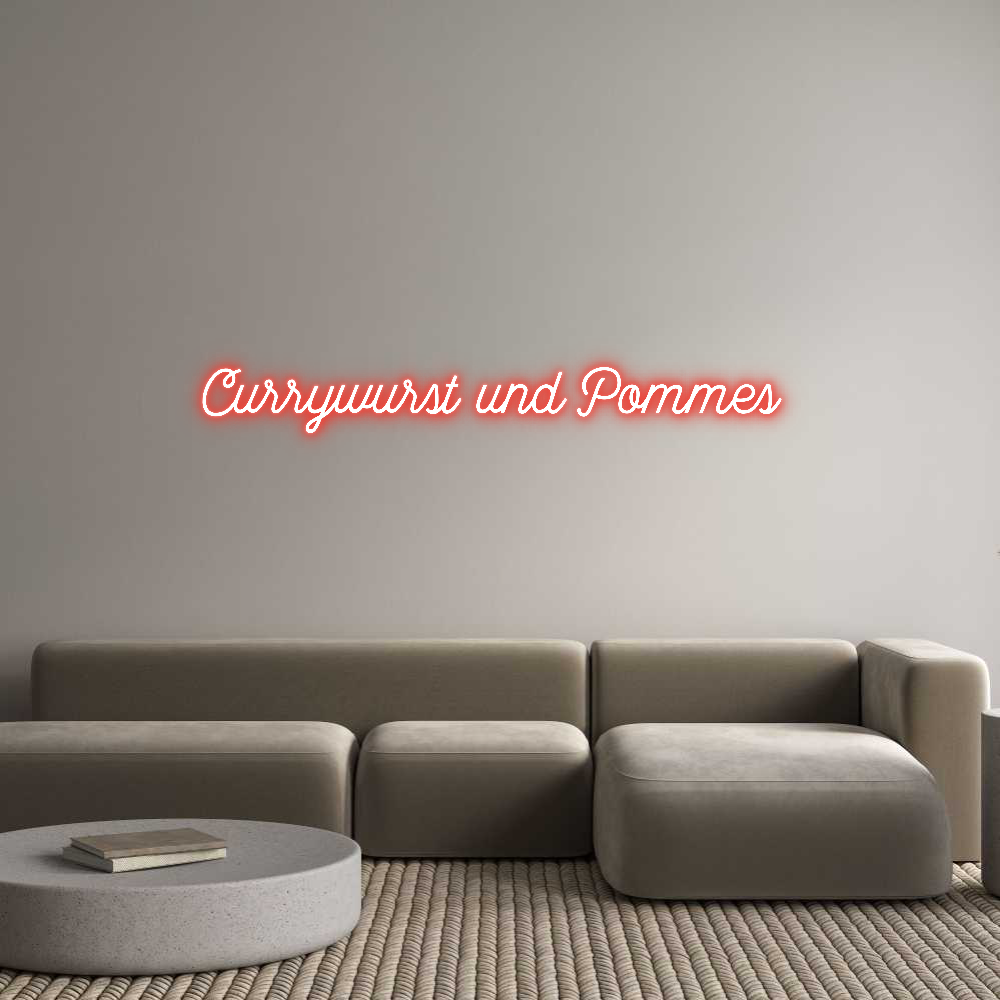 Custom Neon: Currywurst un...