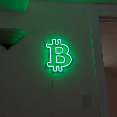 "Bitcoin" LED neon sign