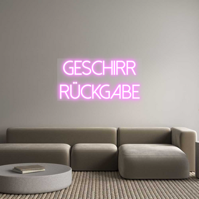 Custom Neon: Geschirr
Rüc...