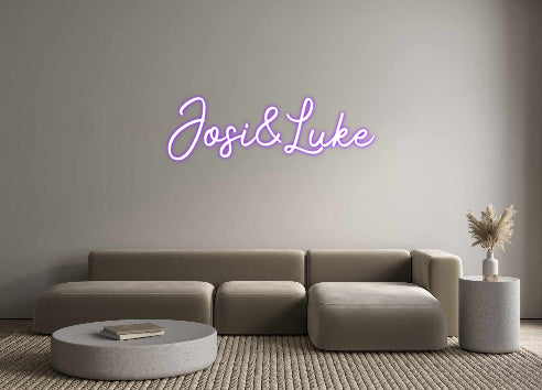 Custom Neon: Josi&Luke
