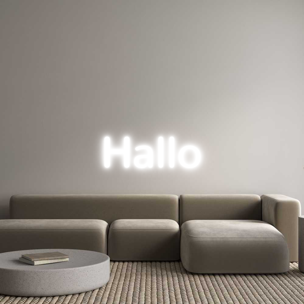 Custom Neon: Hallo