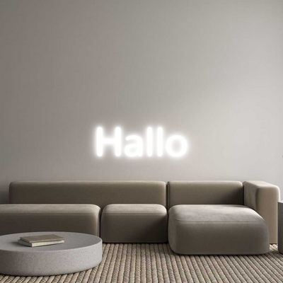 Custom Neon: Hallo