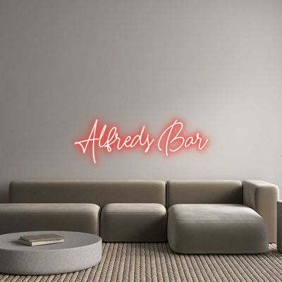Custom Neon: Alfreds Bar