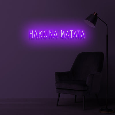 "HAKUNA MATATA" LED Neonschild