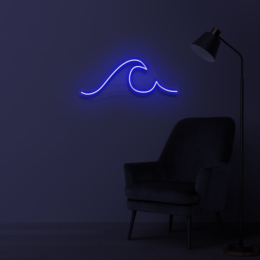 "Wave" Led neon sign