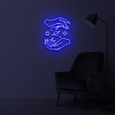 "Magic Hands" Led neon sign