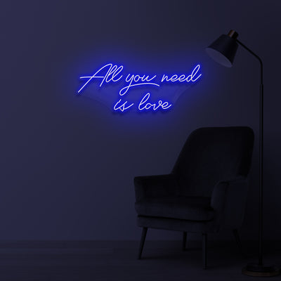 "ALL YOU NEED IS LOVE" LED Neonschild