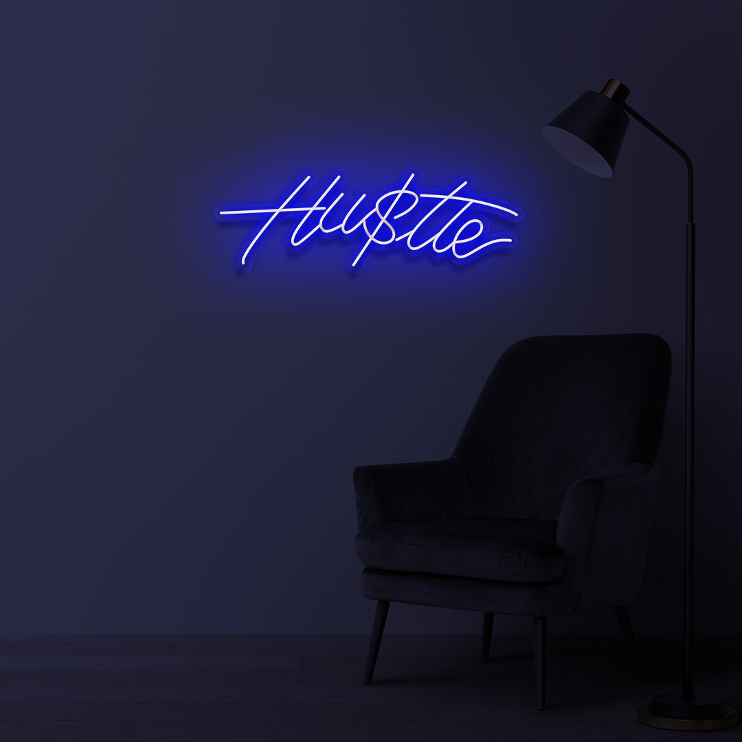 "Hustle" Led neon sign