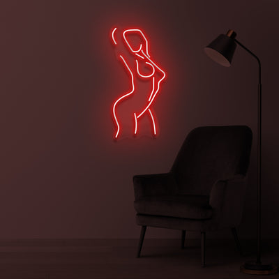 "FEMALE BODY" LED Neonschild