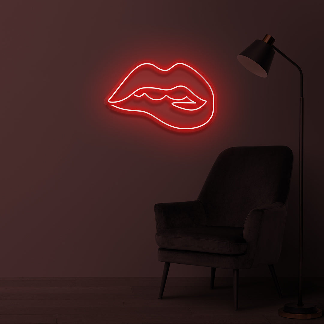 "Horny Lips" Led neon sign