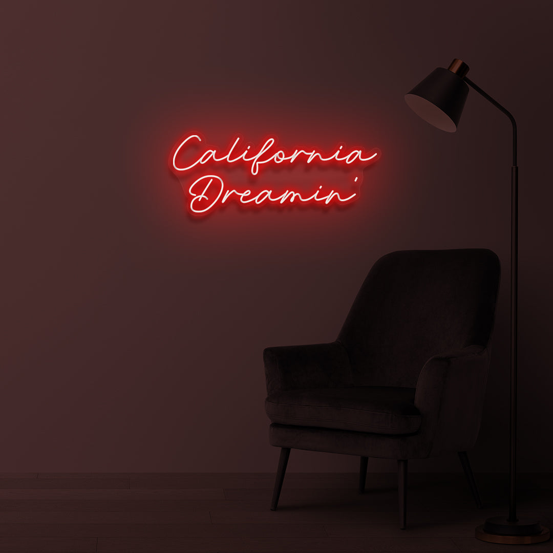 "California Dreamin '" Led neon sign