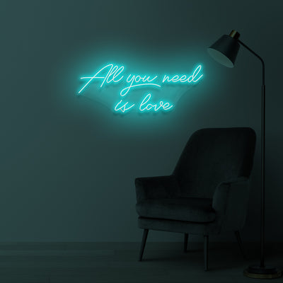"ALL YOU NEED IS LOVE" LED Neonschild