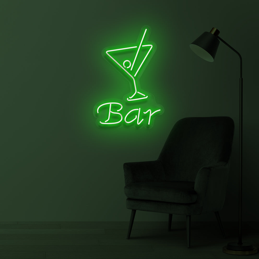 "Drink+bar" Led neon sign