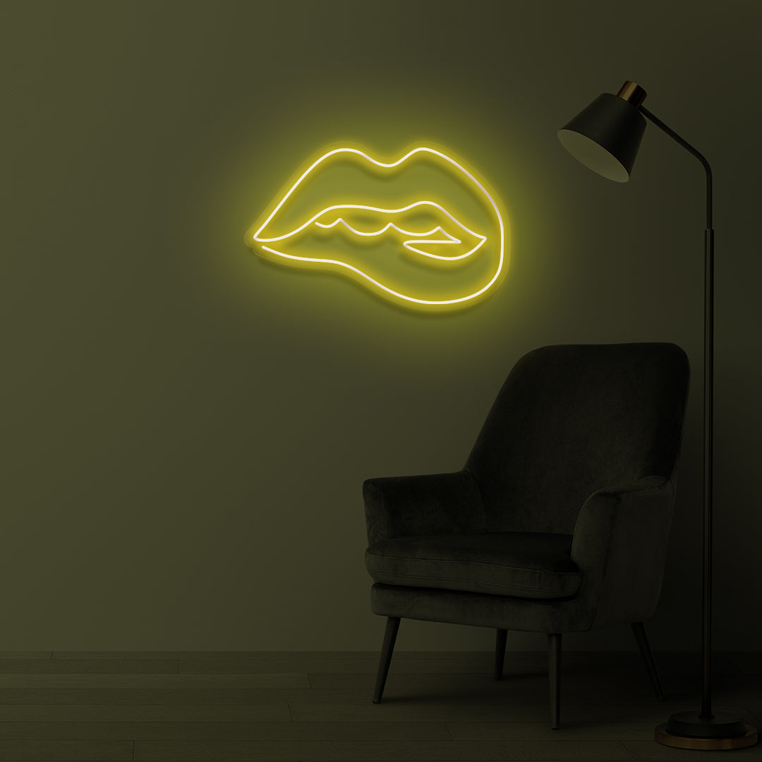 "Horny Lips" Led neon sign