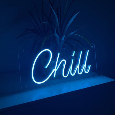 "Chill" Neonschild / Box