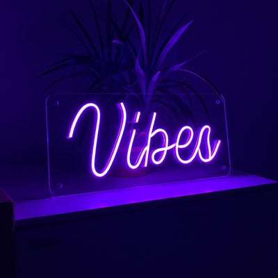 "Vibes" Neonschild / Box